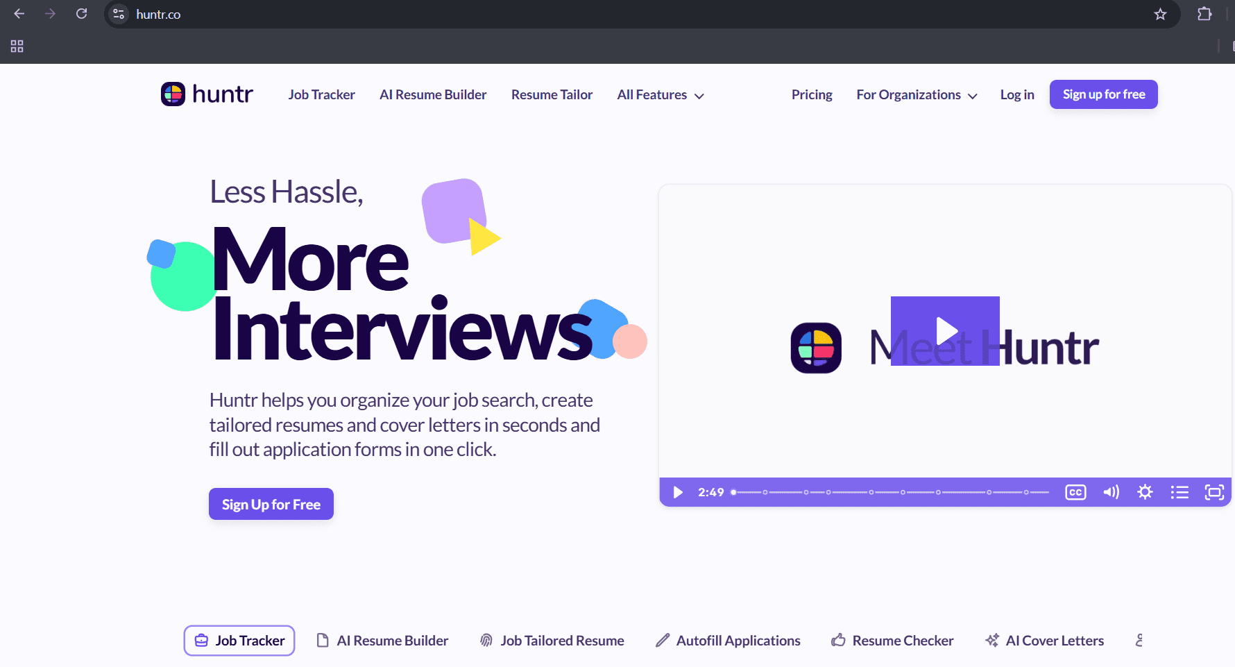 Huntr - AI Resume Builder and Job Tracker