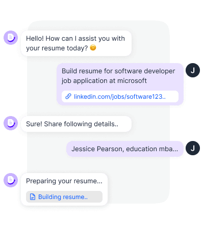 AI Resume Builder: Chat Based AI Resume Maker Hero Image